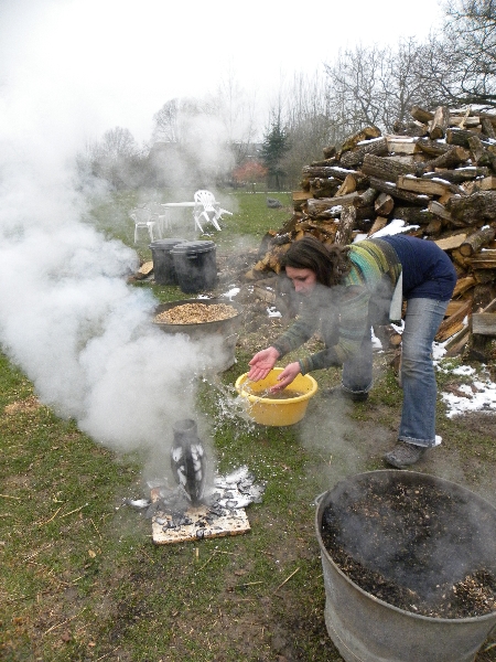 décollement de l\'émail d\'une pièce en raku nu