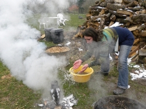 décollement de l\'émail d\'une pièce en raku nu